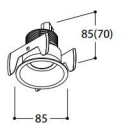 TAL FUNNEL FIX HALOLED LEAF recessed spot