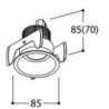 Tal Lighting FUNNEL FIX HALOLED LEAF Einbaustrahler