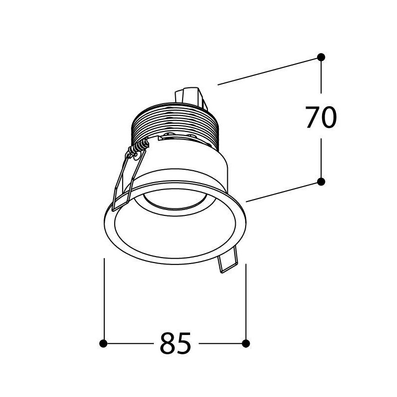 Tal Lighting FUNNEL FIX HALOLED TORSION Einbaustrahler