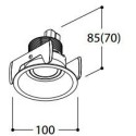 TAL FUNNEL FLEX HALOLED LEAF recessed spot
