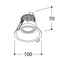 TAL FUNNEL FLEX HALOLED TORSION recessed spot