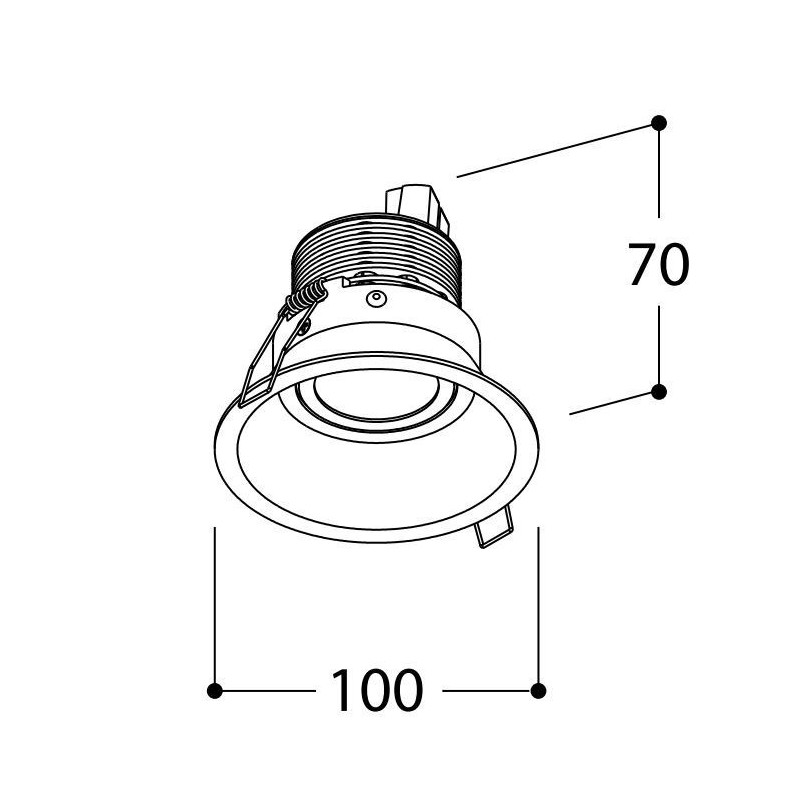 Tal Lighting FUNNEL FLEX HALOLED TORSION Einbaustrahler