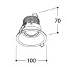 Tal Lighting FUNNEL FLEX HALOLED TORSION Einbaustrahler