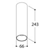 Tal Lighting FUNNEL ON 240 CI MAINS DIMM Deckenlampe