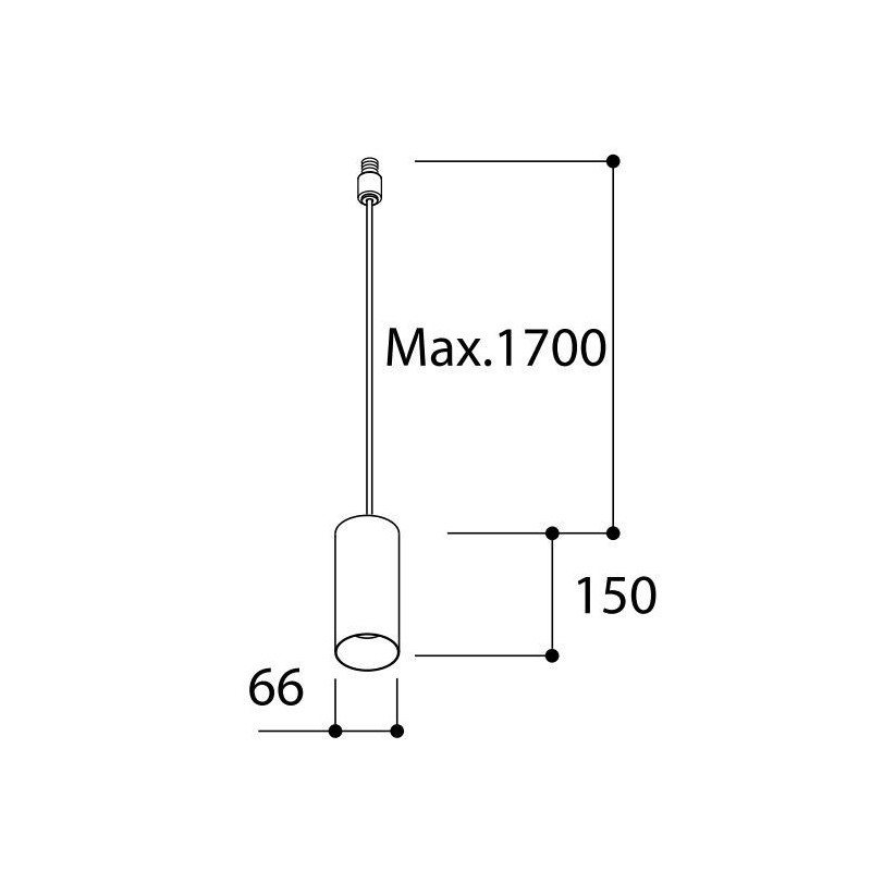 Tal Lighting FUNNEL SUSPENSION 150 CI M10 MAINS DIMM Hängelampe