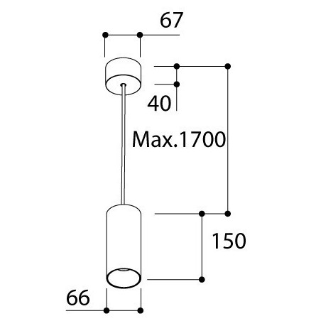 TAL FUNNEL SUSPENSION 150 CI MAINS DIMM suspension lamp