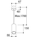 TAL FUNNEL SUSPENSION 150 GU10 suspension lamp