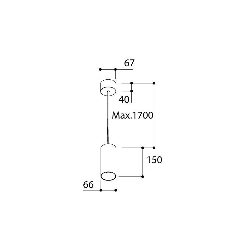 Tal Lighting FUNNEL SUSPENSION 150 GU10 Hängelampe
