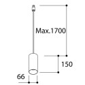 TAL FUNNEL SUSPENSION 150 M10 GU10 suspension lamp