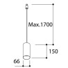 Tal Lighting FUNNEL SUSPENSION 150 M10 GU10 Hängelampe