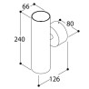 Tal Lighting FUNNEL WALL DOUBLE CI MAINS DIMM Wandlampe