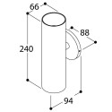 TAL FUNNEL WALL DOUBLE GU10 for wall box wall lamp