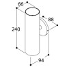 Tal Lighting FUNNEL WALL DOUBLE GU10 for wall box Wandlampe