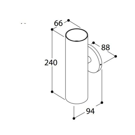 TAL FUNNEL WALL DOUBLE WC wall lamp