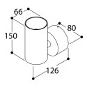 TAL FUNNEL WALL SINGLE CI MAINS DIMM wall lamp