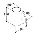 TAL FUNNEL WALL SINGLE GU10 for wall box wall lamp