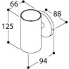 Tal Lighting FUNNEL WALL SINGLE WC Wandlampe