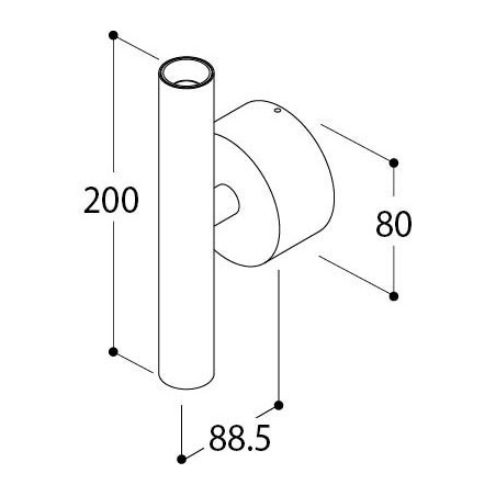 TAL HABANA UP/DOWN BASE CI MAINS DIMM wall lamp