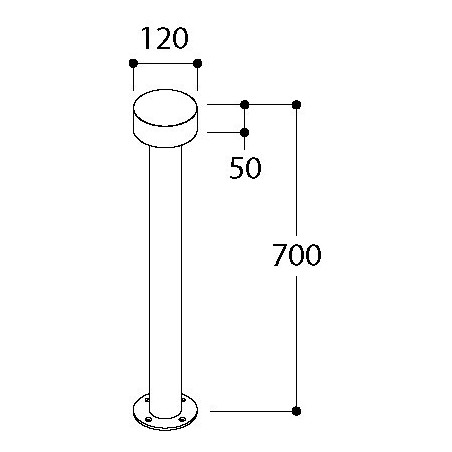 TAL HEDGE 700 CI garden pole