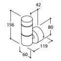TAL HEKOWA SINGLE BEAM BEACON MAINS DIMM CI wall lamp