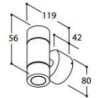 Tal HEKOWA UP/DOWN SPOT CI MAINS DIMM Wandlampe