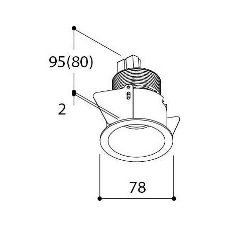 TAL HELAX 70 HALOLED LEAF recessed spot