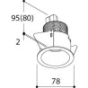 Tal Lighting HELAX 70 HALOLED LEAF Einbaustrahler