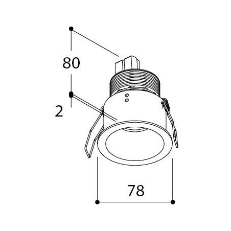 TAL HELAX 70 HALOLED TORSION recessed spot