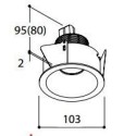 TAL HELAX SML HALOLED LEAF recessed spot