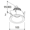 TAL HELAX SML HALOLED OUT LEAF recessed spot