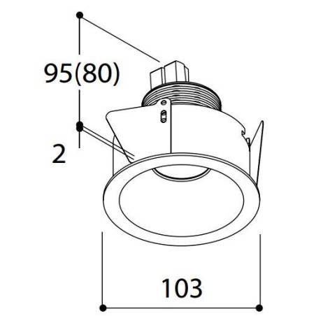 TAL HELAX SML HALOLED OUT LEAF recessed spot