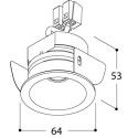 TAL HELAX SML IP20 LEAF recessed spot