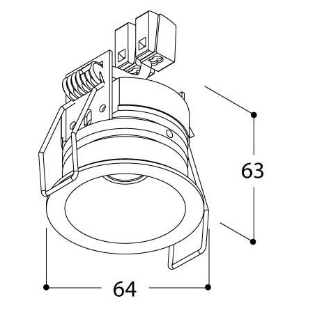 TAL HELAX SML IP20 TORSION recessed spot