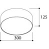 Tal Lighting HUBBLE 300 Surface Mounted Deckenlampe