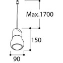 TAL KALEBAS E27 SUSPENSION M10 suspension lamp