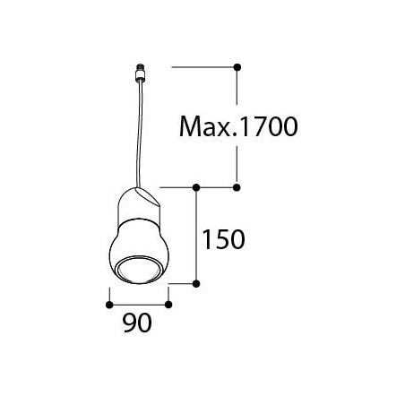 TAL KALEBAS E27 SUSPENSION M10 suspension lamp
