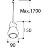Tal Lighting KALEBAS E27 SUSPENSION M10 Hängelampe