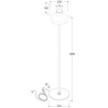 Tal Lighting KALEBAS FLOOR (excl. glass) Stehlampe