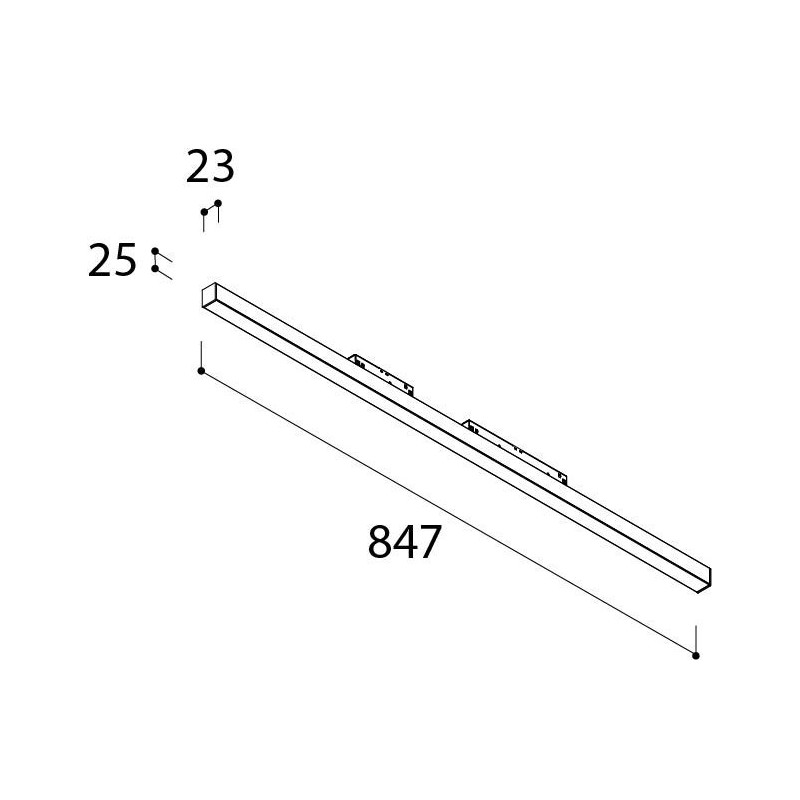 Tal Lighting MAGNETIC LED 48V L847 OPAL Schienenleuchte