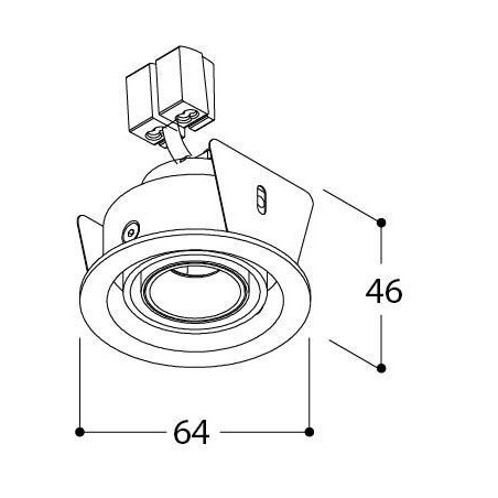 TAL MICRO ECLIPS LEAF recessed spot