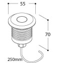 TAL MICRO OBO ROUND FOCUS CLEAR GLASS LUX M recessed spot