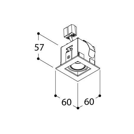 TAL MICRO TOMMY 1 LEAF recessed spot