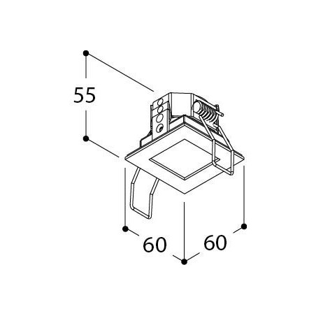 TAL MICRO TOMMY 1 VIP54 TORSION recessed spot
