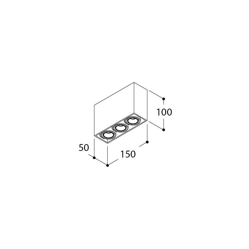 Tal Lighting MICRO TOMMY 3 CEILING CI MAINS DIMM Deckenlampe