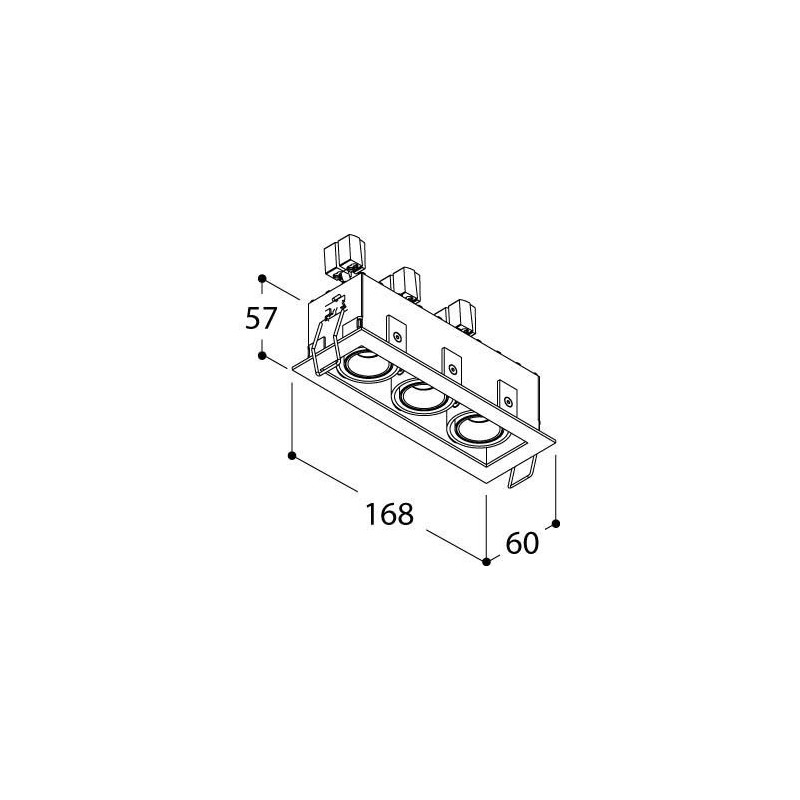 Tal Lighting MICRO TOMMY 3 TORSION Einbaustrahler