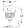 Tal Lighting MICRO UBO ROUND CLEAR GLASS LUX M Einbaustrahler