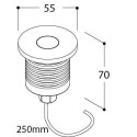 TAL MICRO UBO ROUND FOCUS NXT CLEAR GLASS LUX M recessed spot