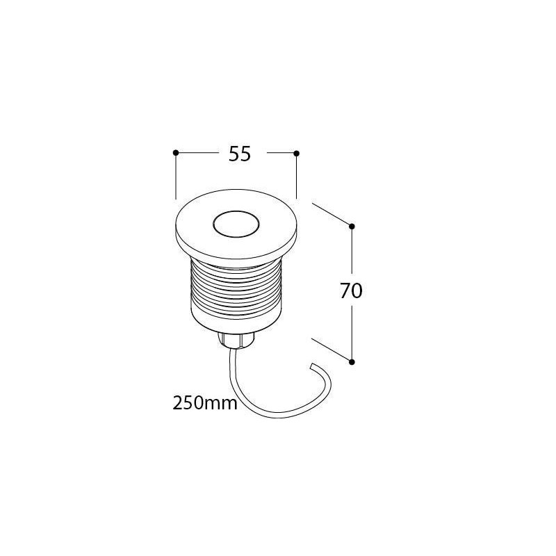 Tal Lighting MICRO UBO ROUND FOCUS NXT CLEAR GLASS LUX M Einbaustrahler
