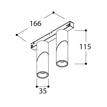 TAL MICROSCOOP TRACK 48V DOUBLE track lighting