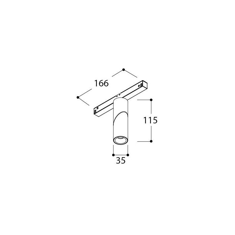 Tal Lighting MICROSCOOP TRACK 48V SINGLE Schienenleuchte